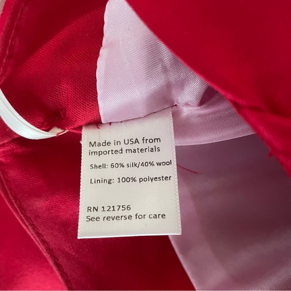 Kirribilla Strapless Red Silk Holiday Party Dress - size 4 - Picture 5 of 7